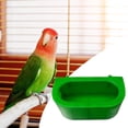 thumbnail image 3 of Comedero de Plástico para Pájaros, Tazas de Alimentación de Alimentos, Cuenco Colgante de Plástico para Loros, Periquitos, Aves, Palomas, Verde S Salvador  Comedero para pájaros, 3 of 9