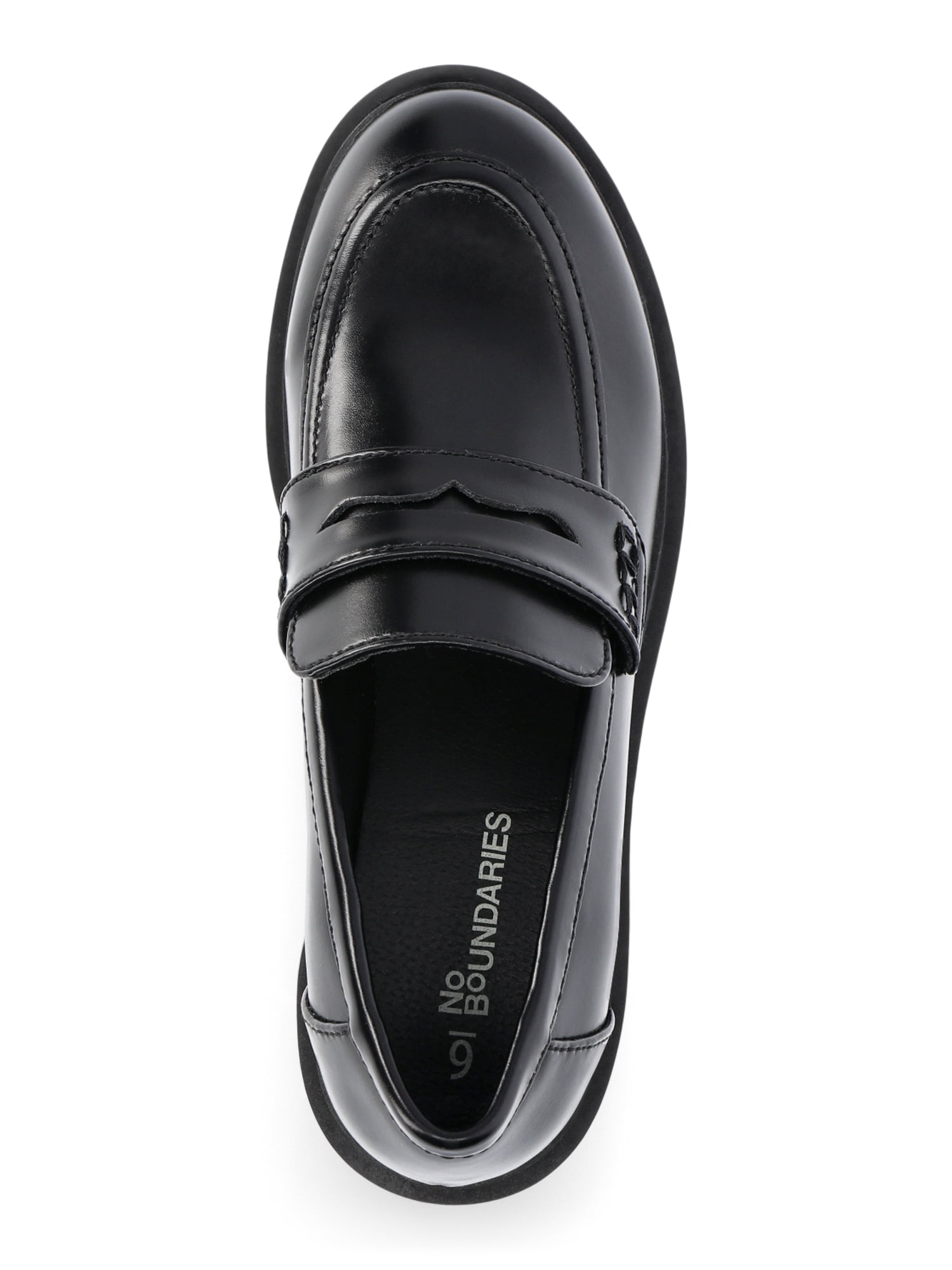 No Boundaries Women's Platform Heeled Penny Loafers