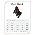 thumbnail image 2 of 3T Baby Boys Clothes Baby Boy Outfits 3-4T Toddler Boys Letter Print Long Sleeve Hooded Tops Ripped Pants 2PCS Set Black, 2 of 7