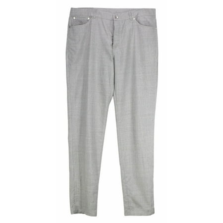 Brunello Cucinelli Men's Light Grey Wool Flannel 5 Pocket Pants Dress - 48