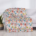 thumbnail image 3 of Yiaed Floral Ditsy Print Blanket Throw Blanket Soft Cozy Flannel Blanket for Home Bed Sofa Couch Chair-80"x60", 3 of 6