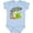 Baby Blue, variant on Out of this World- cute green alien UFO Boys or Girls Baby Bodysuit