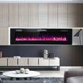 thumbnail image 2 of Costway 68" Ultra-Thin Electric Fireplace Recessed Wall Mounted W/Crystal Log Decoration, 2 of 10