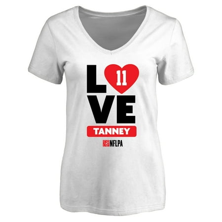 - Alex Tanney Fanatics Branded Women's I Heart V-Neck T-Shirt - White