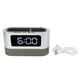 thumbnail image 1 of Portalápices Reloj despertador Diseño de portalápices Memoria de tiempo Hora Fecha Pantalla de temperatura Reloj LED para oficina Dormitorio Blanco, 1 of 14