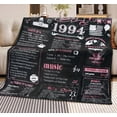 thumbnail image 3 of Yibo 60th Birthday Gifts for Women Blanket Flannel Soft and Comfortable Anti-static Bed Sofa Blanket, 3 of 6