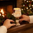 thumbnail image 5 of Christmas Heirloom Candle Holder, Rustic Resin Santa Claus Candlestick, Vintage Holiday Tealight Decor for Fireplace Mantel, Dining Table, Shelf and Christmas Home Display, 5 of 9