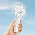 thumbnail image 1 of Ventilador de mano USB Mini Wind Power Handheld Fan Portable Student Office 3 Velocidad Ventiladores al aire libre FLhrweasw Nuevo, 1 of 7