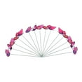 thumbnail image 3 of 24 PCS Butterfly Garden Stakes Adornos de césped Decoraciones al aire libre para la fiesta Púrpura rojo, 3 of 8