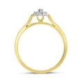 thumbnail image 5 of 14K Yellow Gold Diamond Cluster Ring, 5 of 7