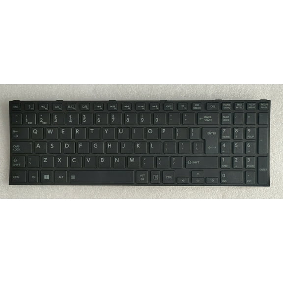 New US Black English Laptop Keyboard Replacement for Toshiba Satellite C55D-B5244 C55D-B5253 C55D-B5308 C55D-B5310 C55D-B5319 C55D-B5351 C55D-B5385