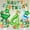 number 4 set, variant on Amandir Dinosaur 6th Birthday Party Decorations for Boys Girl, Foil Green Star Number 6 Dinosaur Balloons with Hat Happy Birthday Banner Hanging Swirls for Dino Baby Shower Kids Party Supplies