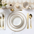 thumbnail image 6 of Onader 12 Piece Stoneware Dinnerware Sets, Plates and Bowls Dish Set for 4, Speckled Kitchen Dining Plates and Bowls, Dishwasher & Microwave Safe - Beige, 6 of 9