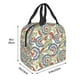 thumbnail image 3 of Easygdp Paisley Floral 5 Bolsa Térmica Premium - Tela Oxford Impermeable, Gran Capacidad, Bolsillo Frontal, Unisex para Trabajo, Escuela, Actividades al Aire Libre y Picnics, 3 of 8