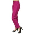 thumbnail image 5 of Phagun Women's Magenta Dupion Pants High Waist Narrow Bottom Trousers-XX-Large, 5 of 9