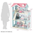 thumbnail image 4 of Lil' Jumbl 3 Story X-Large Kids Wooden Dollhouse with Elevator, Accessories & Furniture, 4 of 6
