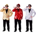 thumbnail image 3 of Silver Sequined Blazer - Size Adult Small, 3 of 4