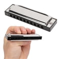 thumbnail image 4 of G Key Harmonica 10 Hole 20 Tone Mouth Organ Rust Corrosion Proof Portable Harmonica for Beginner Children, 4 of 5