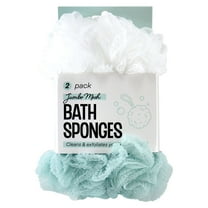 Walmart Mesh Bath Sponges, Jumbo, Multicolor, 2 Count