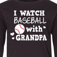 thumbnail image 4 of Inktastic I Watch Baseball with My Grandpa Long Sleeve Youth T-Shirt, 4 of 5