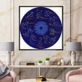 thumbnail image 2 of Designart 'Zodiac Signs and Zodiac With Constellations' Modern Framed Canvas Wall Art Print, 2 of 5