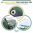 Moose Supply Large Weather Waterproof Heavy Duty Poly Tarp Covers, 12