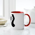 thumbnail image 6 of CafePress - Black Cat Upside Down Mug - 11 oz Ceramic Mug - Novelty Coffee Tea Cup, 6 of 6