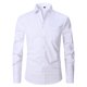thumbnail image 1 of pstuiky camisa de manga larga para hombre, Camisa de negocios tipo cárdigan con cuello vuelto liso a la moda para hombre Tops de talla grande para hombre xl, 1 of 2