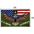 thumbnail image 3 of U.S. Army Veteran American Flag - UV Fade Resistant Double Printed and Double Stitched 150D Polyester 3x5ft banner (Veteran), 3 of 4