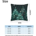thumbnail image 3 of Christmas Pillow Covers Set of 2 20x20 Inch Throw Pillow Covers Art Snowflake Christmas Tree Decorative Pillow Cases Holiday Square Cushion Covers Pillow Protector for Home Couch Sofa Car, 3 of 4