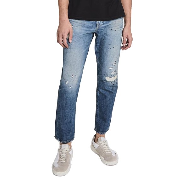 AG Adriano Goldschmied Men's Turner Loose Crop Jeans (17 Years Contractor, 34W x 28L)