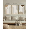 thumbnail image 5 of Drsoum Boho Wall Art 24x36in3pcs Large Natural Framed Minimalist Bohemain Wall Printing Abstract Canvas Prints Decor, 5 of 6