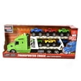 thumbnail image 2 of WonderPlay F/P Trailer Truck with 6PCS Pickup Truck, Light, Sound Little Kid 4 - 6 years - Green, 2 of 9