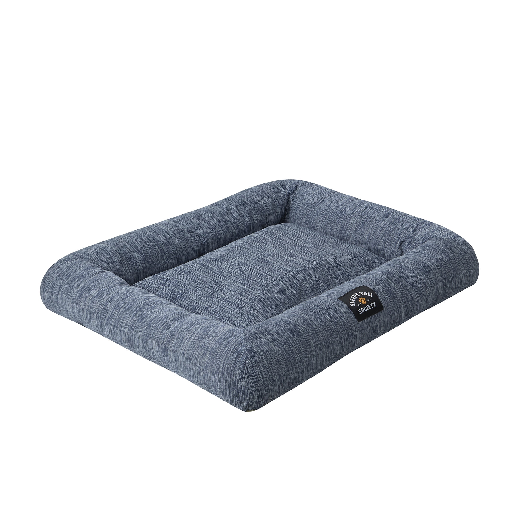 Large Blue Polyester-Nylon Cooling Pet Bed