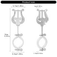 thumbnail image 5 of Portable Music Stand Clarinet Lyre Music Clip Stainless Steel Clarinet Music Holder for Bands and Beginner Practice, 5 of 12