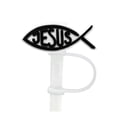 thumbnail image 1 of Biblical Christmas Design Silicone Straw Cover for StanleCup Reusable Drinking Lid Protector Accessories 80mm Topper Cap, 1 of 3