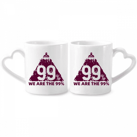 

Wealth Poor People Life Art Deco Fashion Couple Porcelain Mug Set Cerac Lover Cup Heart Handle