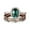 Green, variant on SeekLGT Stackable Gemstone Ring Set Vintage 1pcs Engagement Wedding Luxury Birthday Anniversary Jewelry for Women