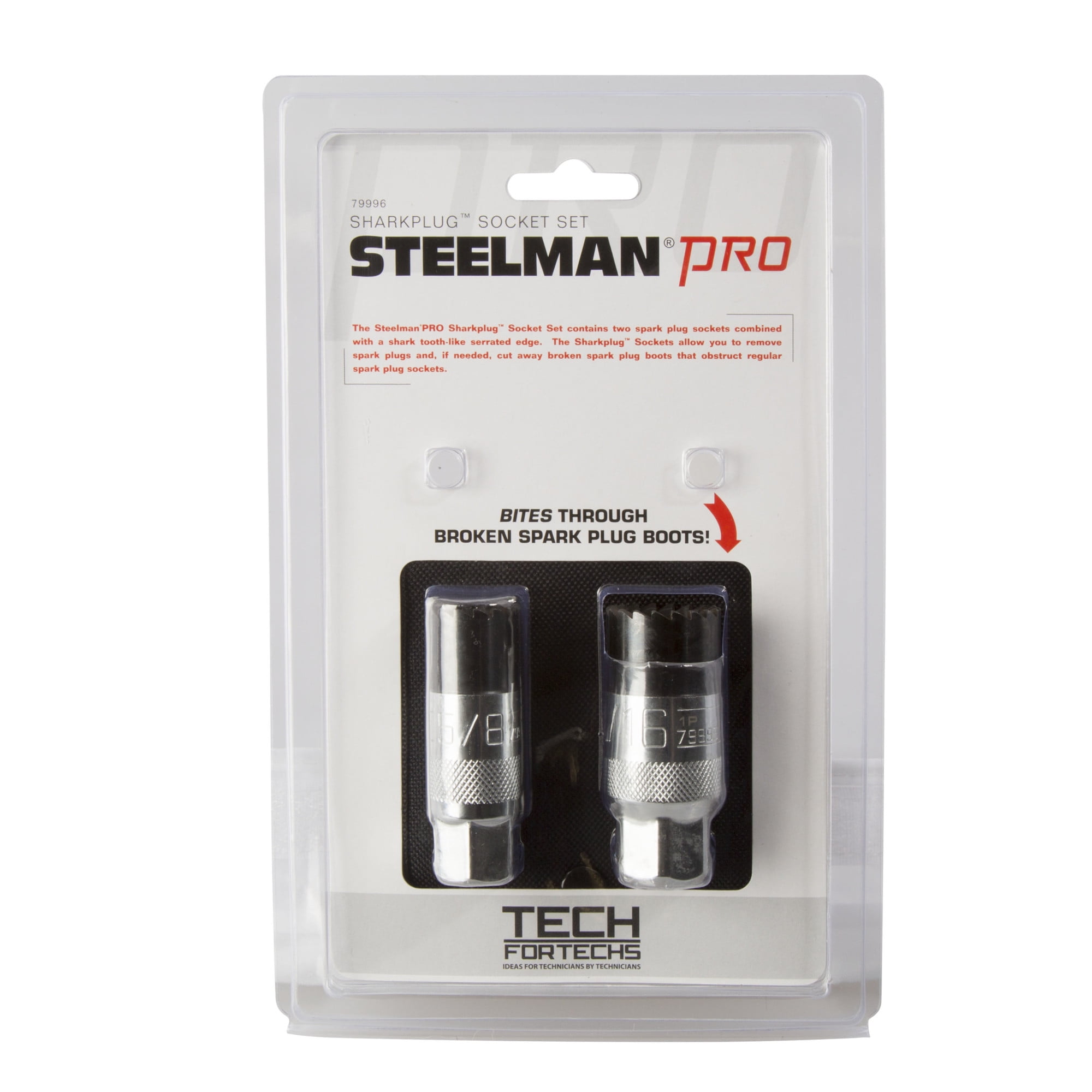 Steelman Pro 2 Piece 3/8in. Drive Spark Plug Socket Set, 5/8in.,13/16in. 79996