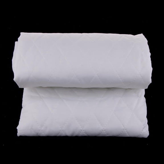 1 Piece 100x145cm Double Faced Cotton / Polyester Quilted Fabric Cloth for Sewing Material - White