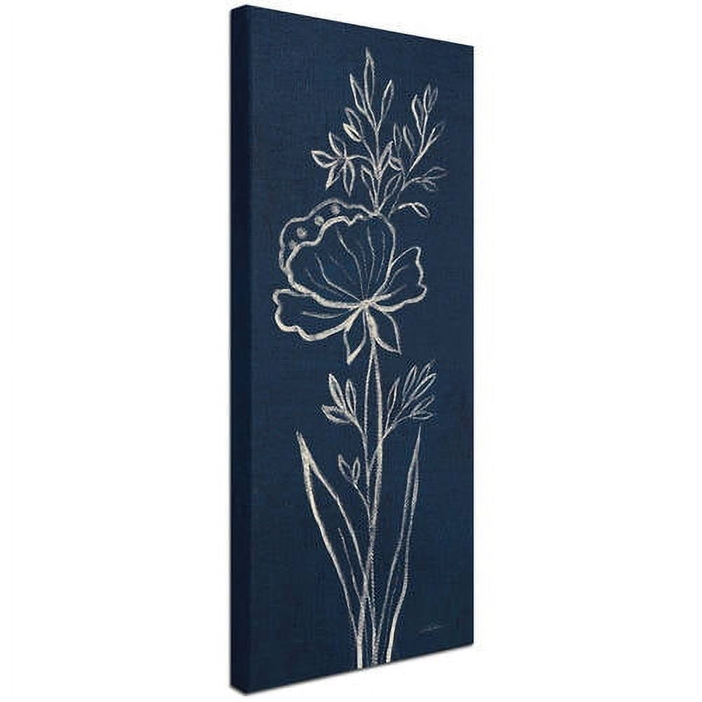 Trademark Fine Art "Indigo Floral III" Canvas Art by Silvia Vassileva