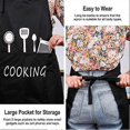 thumbnail image 5 of Delantal de cocina unisex KAIYANG impermeable 2 bolsillos correa ajustable, 5 of 5