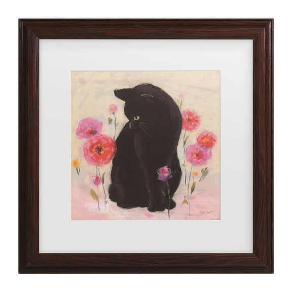 Lisa Audit 'Nina the Cat 01' Matted Framed Art