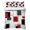 Red, variant on Twin XL Quilt Set 68''x98'', Red Grey Black Lightweight Summer Bedspread Coverlet Set with 2 Pillow Shams, Irregular Geometric Modern Abstract Breathable All Season Quilt Bedding for Dorm/Guest Room