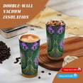 thumbnail image 5 of 1pc Frog Tumbler 18oz Mystical Forest Night Frog & Stars, Leak-proof Double Wall Drinking Cup, 5 of 7
