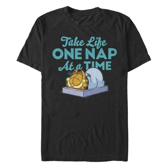 Men's Garfield One Nap At a Time Graphic T-Shirt