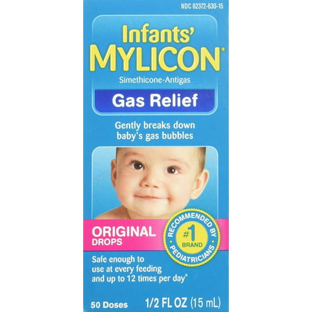 Mylicon Infant Drops Anti-Gas Relief Original formula, 1/2 FL OZ (15 (Best Saline Drops For Infants)