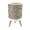 Color 3, variant on Small Trash Can with Lid Terracotta Beige Boho Vintage Retro Mid Century Modern Burnt 1.8 Gallon Dog Proof Trash Can Round Garbage Can Waste Bin Wastebasket for Bathroom Bedroom Living Room