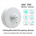 thumbnail image 4 of 5X 3-12M Sensor de OcupacióN de Techo de 360 Grados Sensor de Movimiento Interruptor de Luz Interruptor de Sensor de Movimiento PIR de Alta Sensibilidad, 4 of 5
