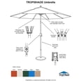 thumbnail image 5 of Tropishade Parasol de Patio en Aluminium Bronze de 9 Pieds avec Auvent en Polyester Beige (Base Non Incluse), 5 of 5